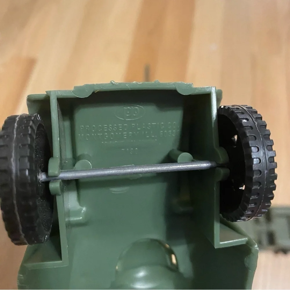 Vintage Green Plastic Army Toy Bundle Lot Processed Plastic Tim-mee Made in USA